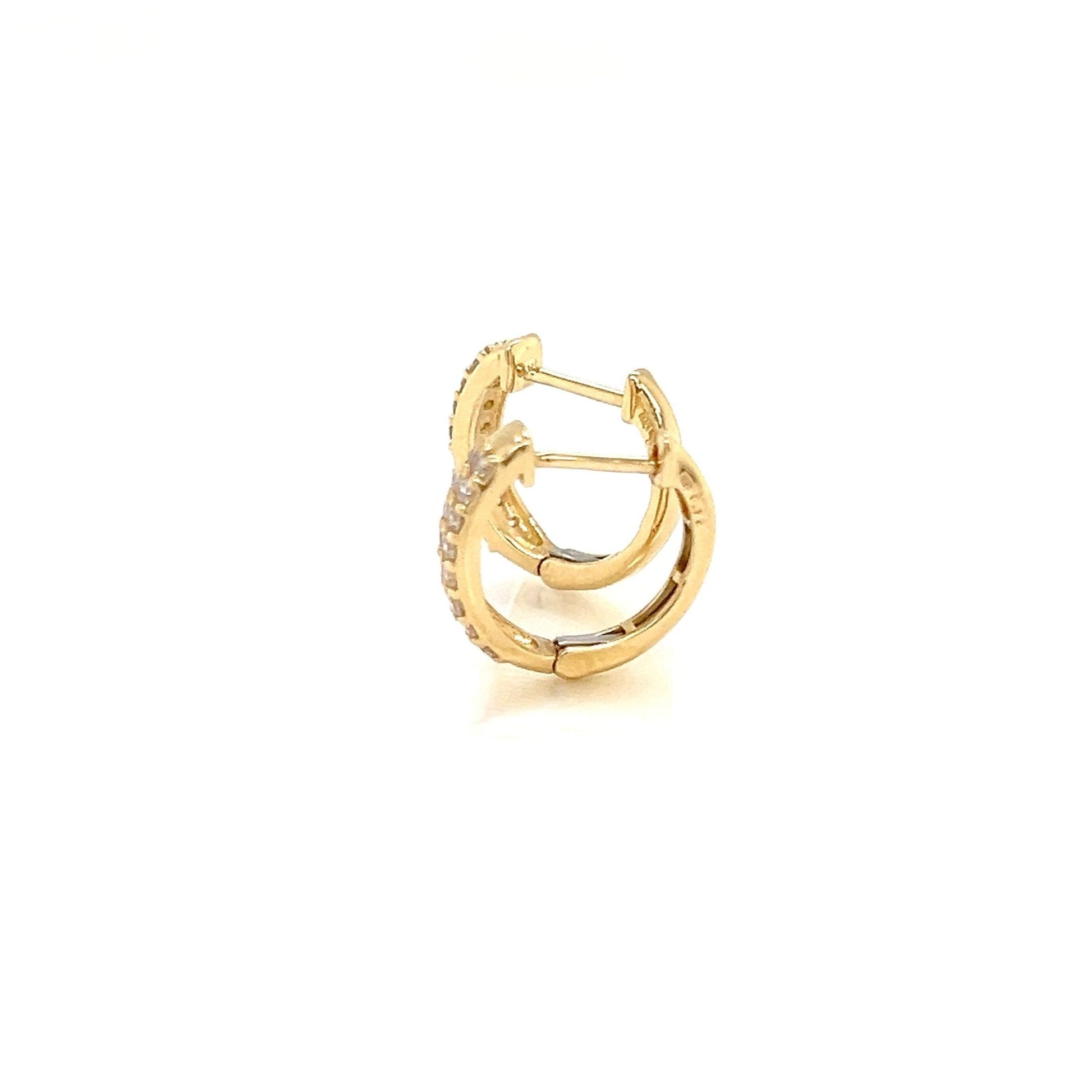 16 Dia Hoop Earrings 0.2ct - JMW Jewelry Wholesale