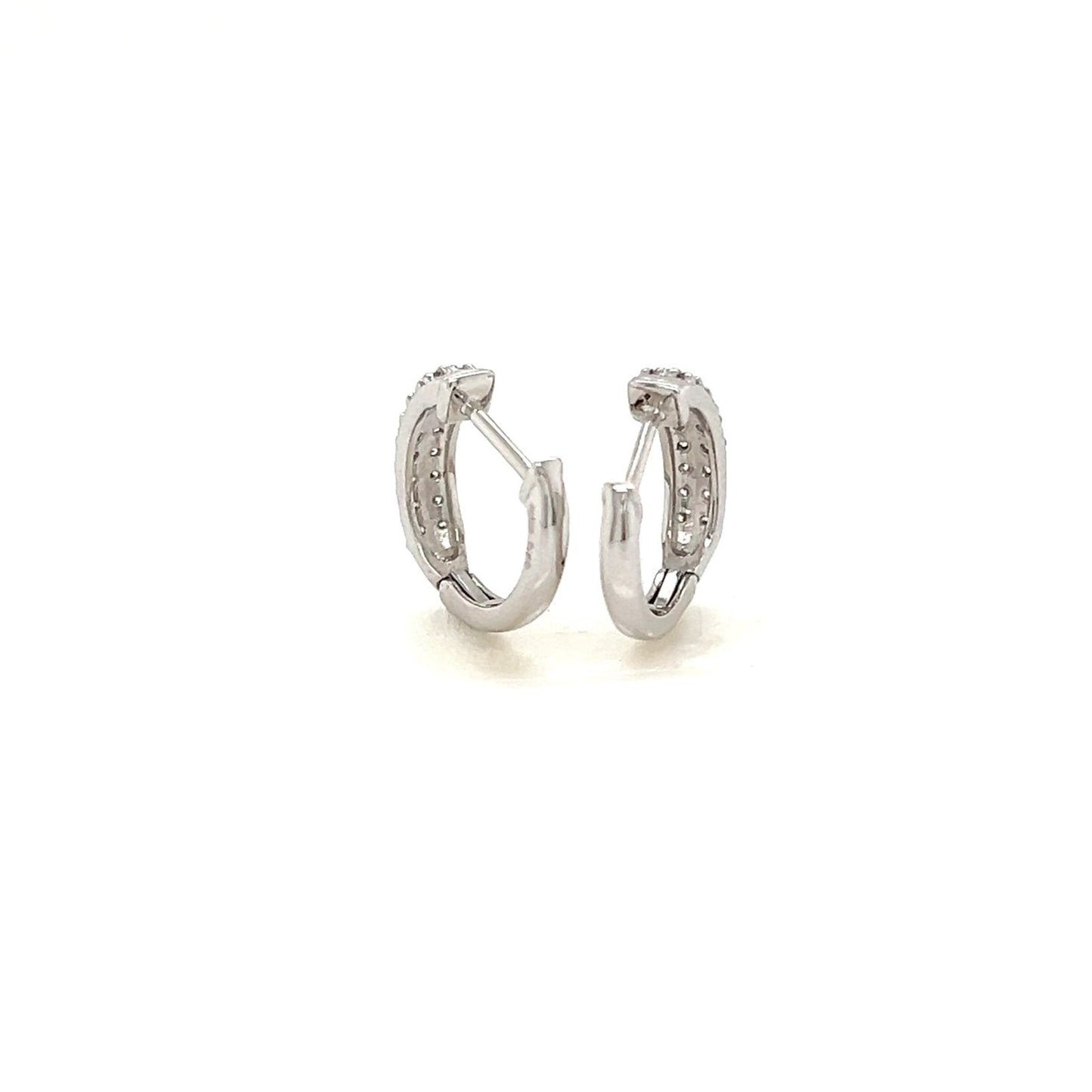 16 Dia Hoop Earrings 0.2ct - JMW Jewelry Wholesale