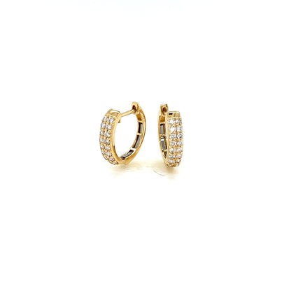 16 Dia Hoop Earrings 0.2ct - JMW Jewelry Wholesale