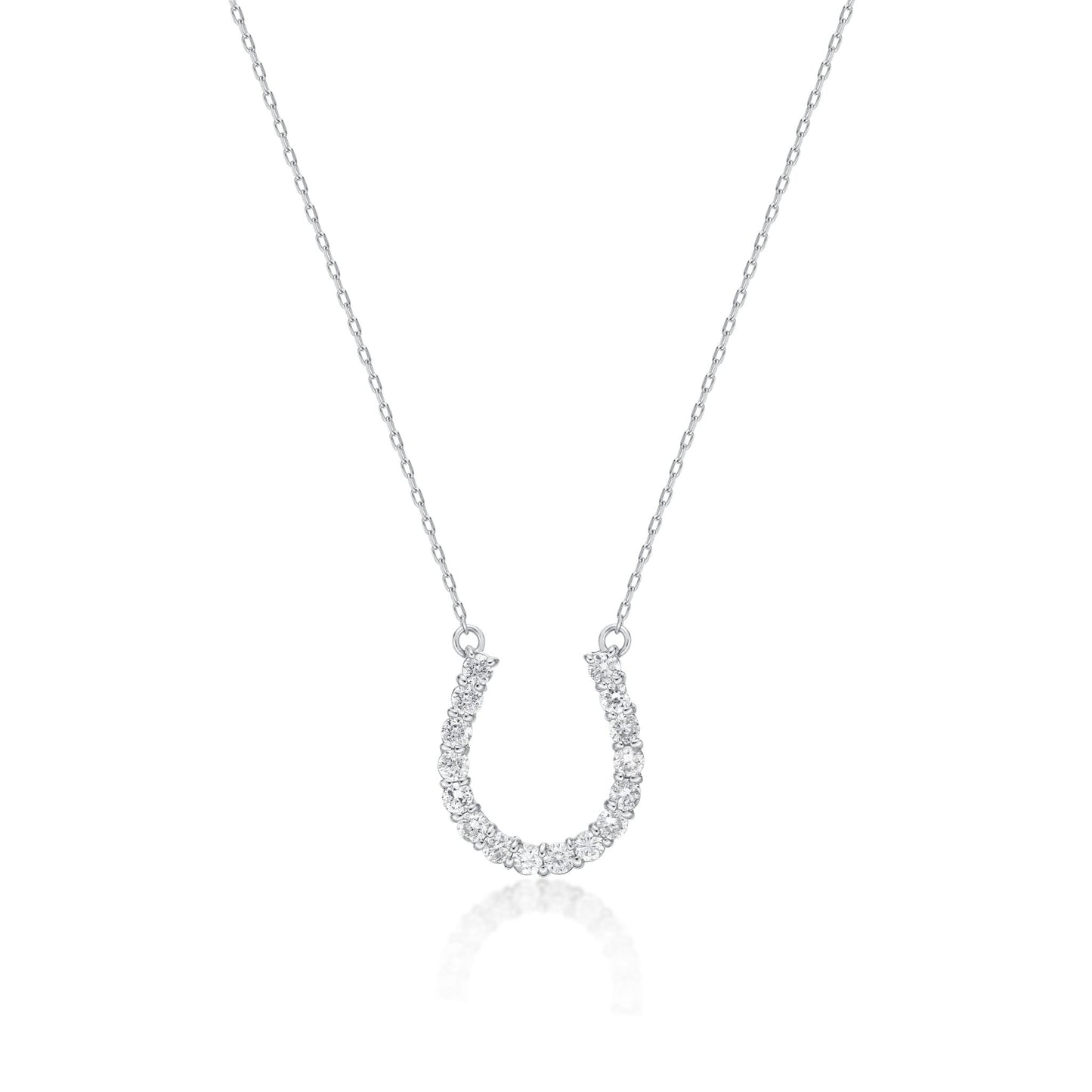 16 Dia Horseshoe Necklace 0.3ct - JMW Jewelry Wholesale