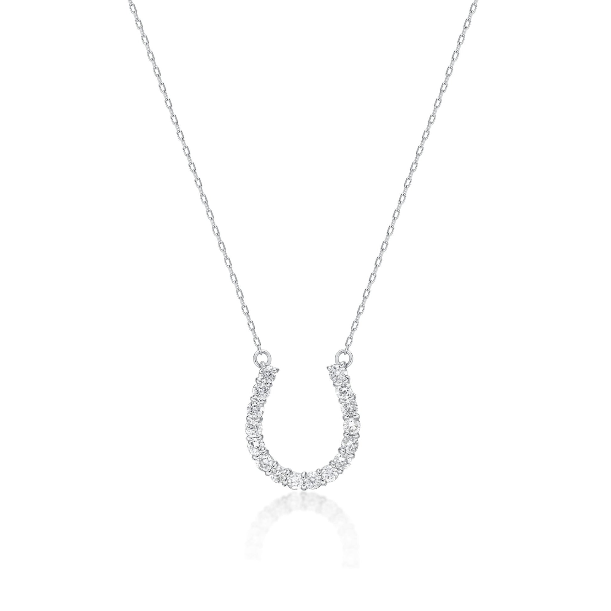 16 Dia Horseshoe Necklace 0.3ct - JMW Jewelry Wholesale