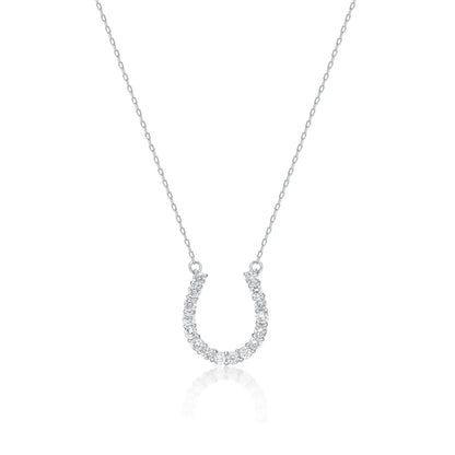 16 Dia Horseshoe Necklace 0.3ct - JMW Jewelry Wholesale