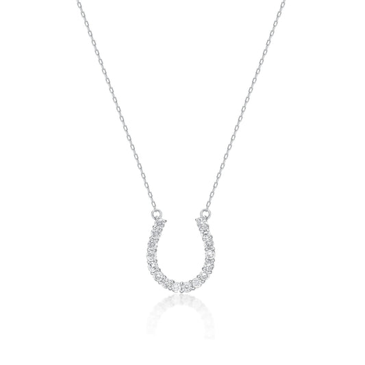 16 Dia Horseshoe Necklace 0.3ct - JMW Jewelry Wholesale