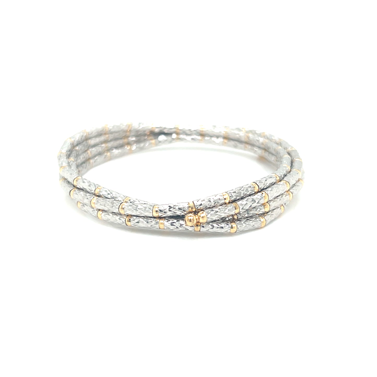 Two Tone Lustrous Gold Adjustable Magnet Chain