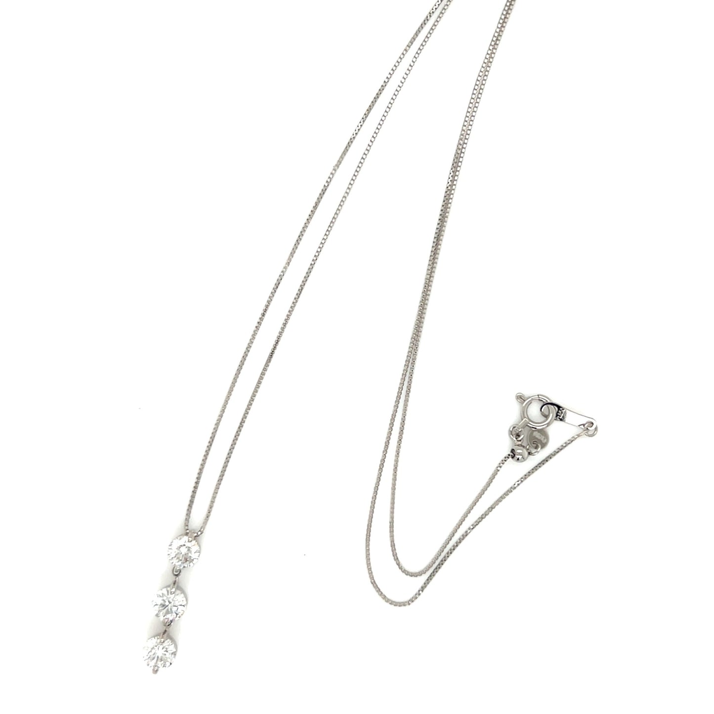 3 Dangle Dia Necklace 1ct - JMW Jewelry Wholesale
