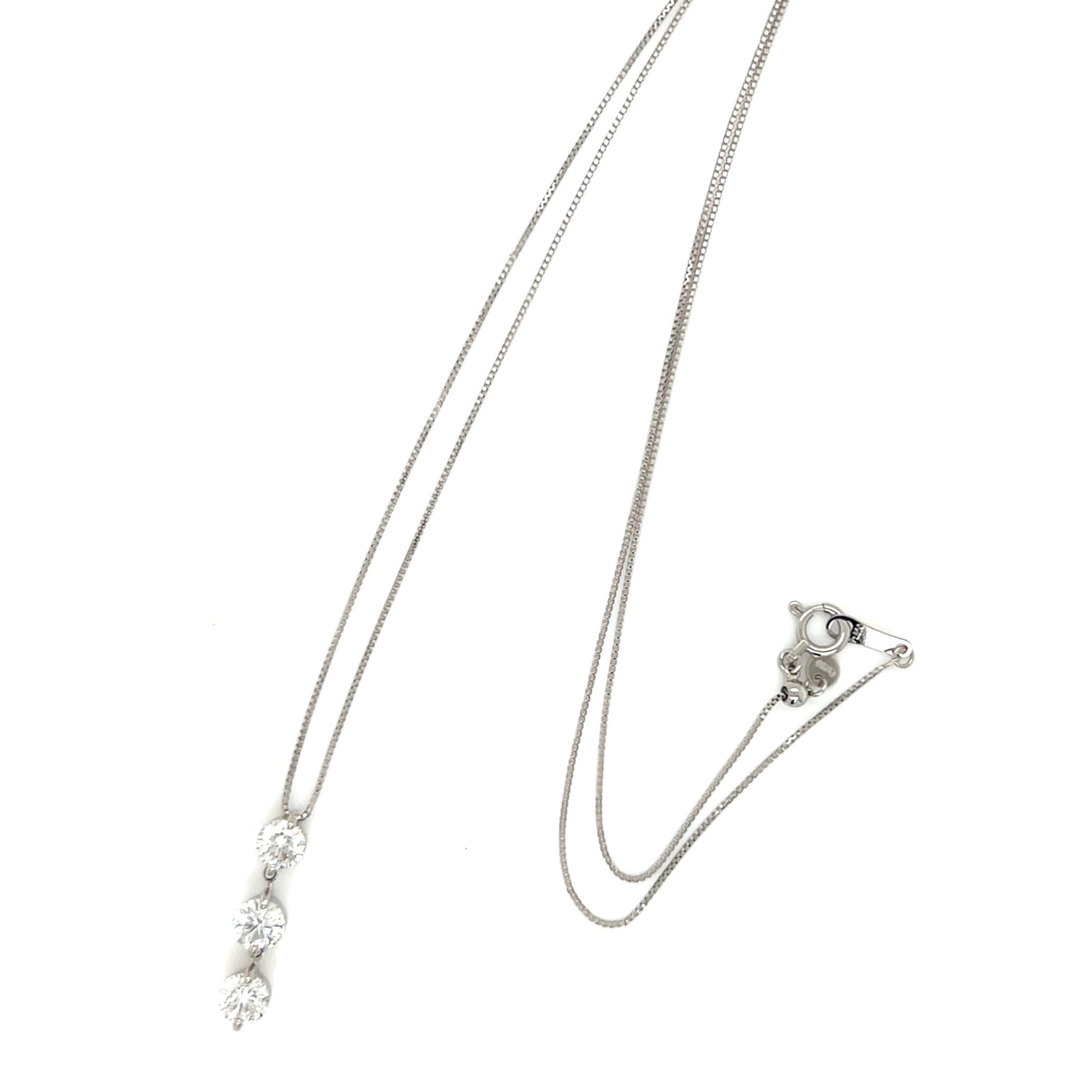 3 Dangle Dia Necklace 1ct - JMW Jewelry Wholesale
