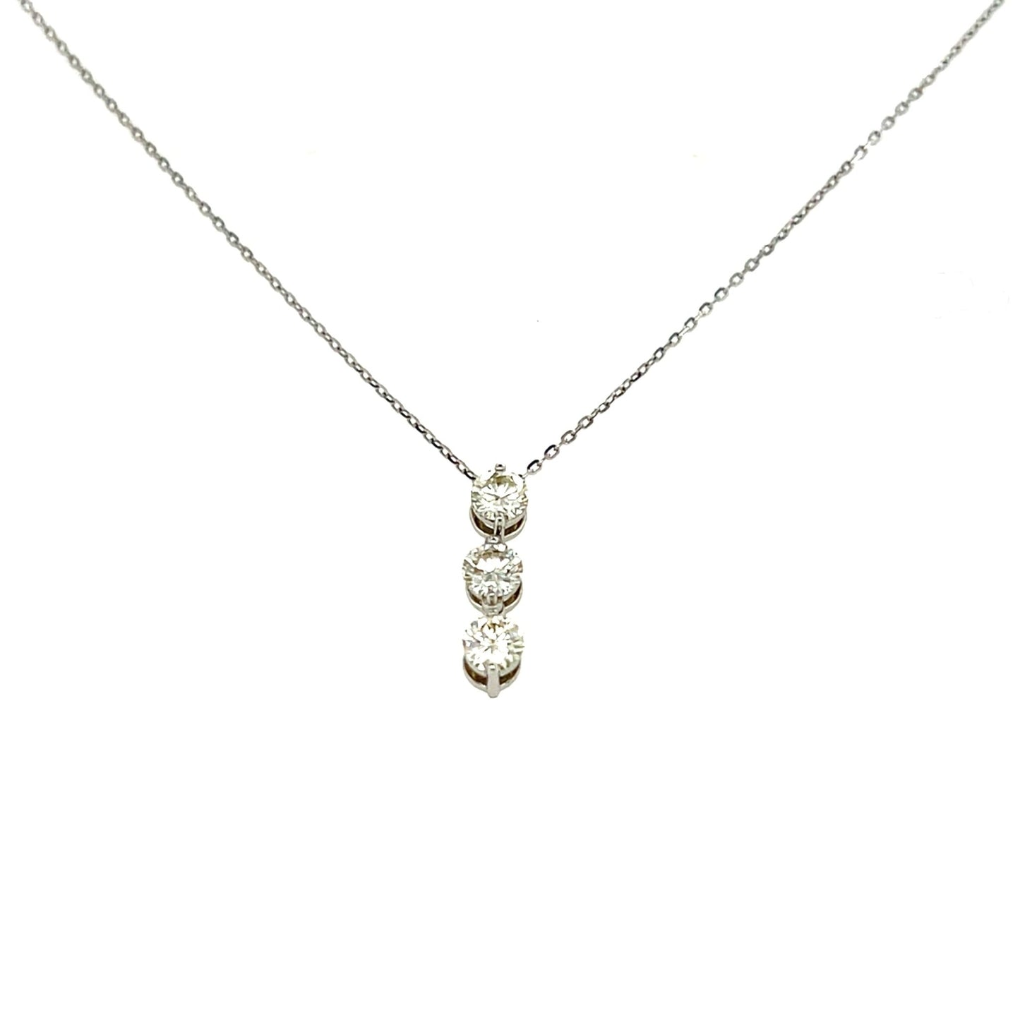 3 Dia Dangle Necklace 0.5ct - JMW Jewelry Wholesale