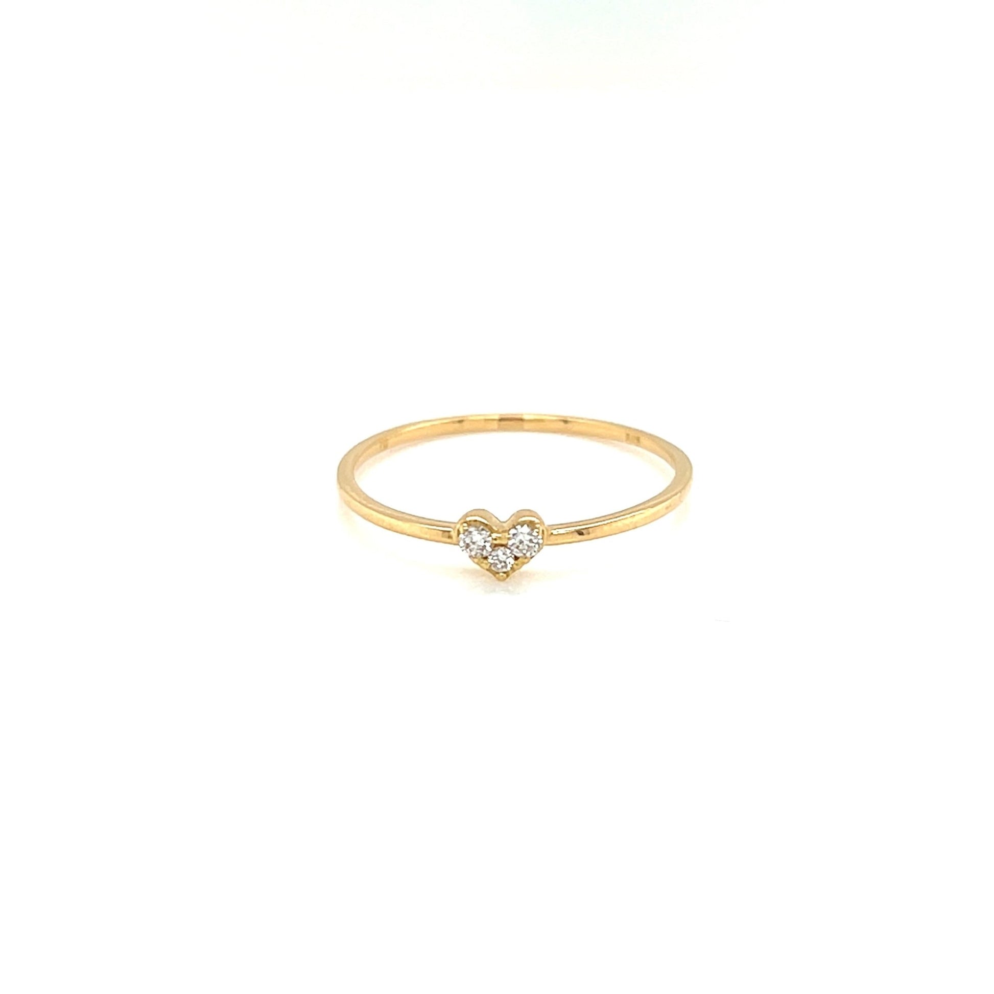 3 Dia Heart Ring 0.05ct - JMW Jewelry Wholesale