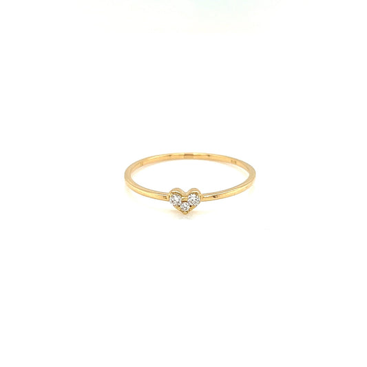 3 Dia Heart Ring 0.05ct - JMW Jewelry Wholesale