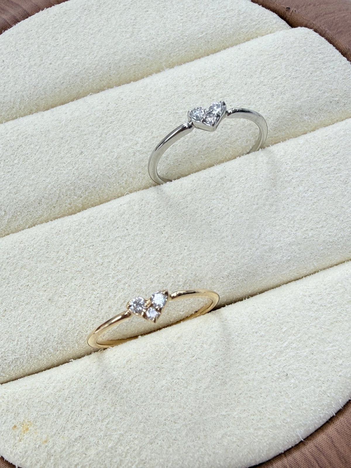 3 Dia Heart Ring 0.05ct - JMW Jewelry Wholesale