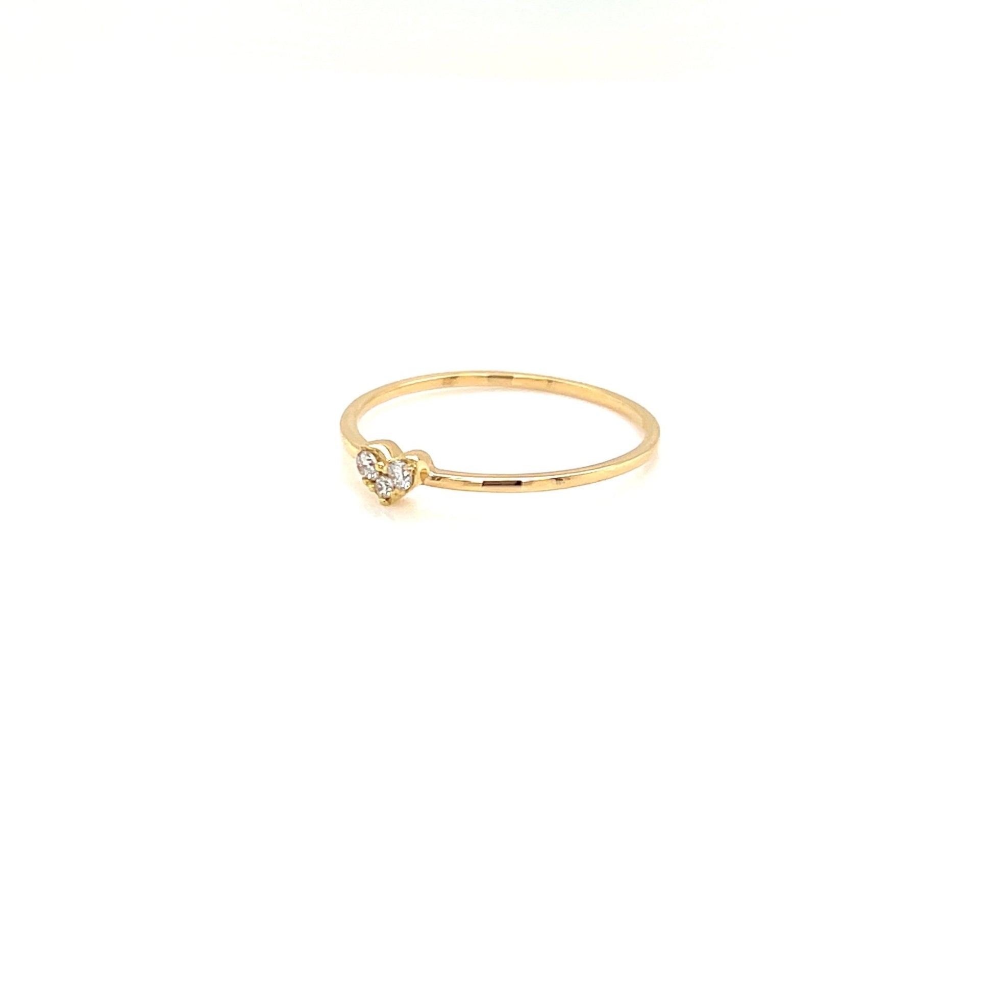 3 Dia Heart Ring 0.05ct - JMW Jewelry Wholesale