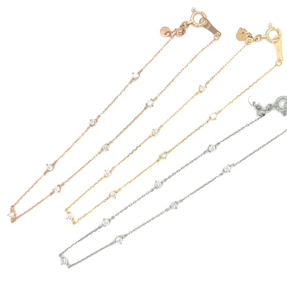 3 - prong set Station Bracelet 0.2ct - JMW Jewelry Wholesale