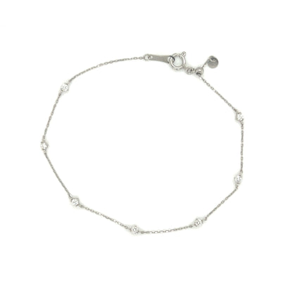 3 - prong set Station Bracelet 0.2ct - JMW Jewelry Wholesale