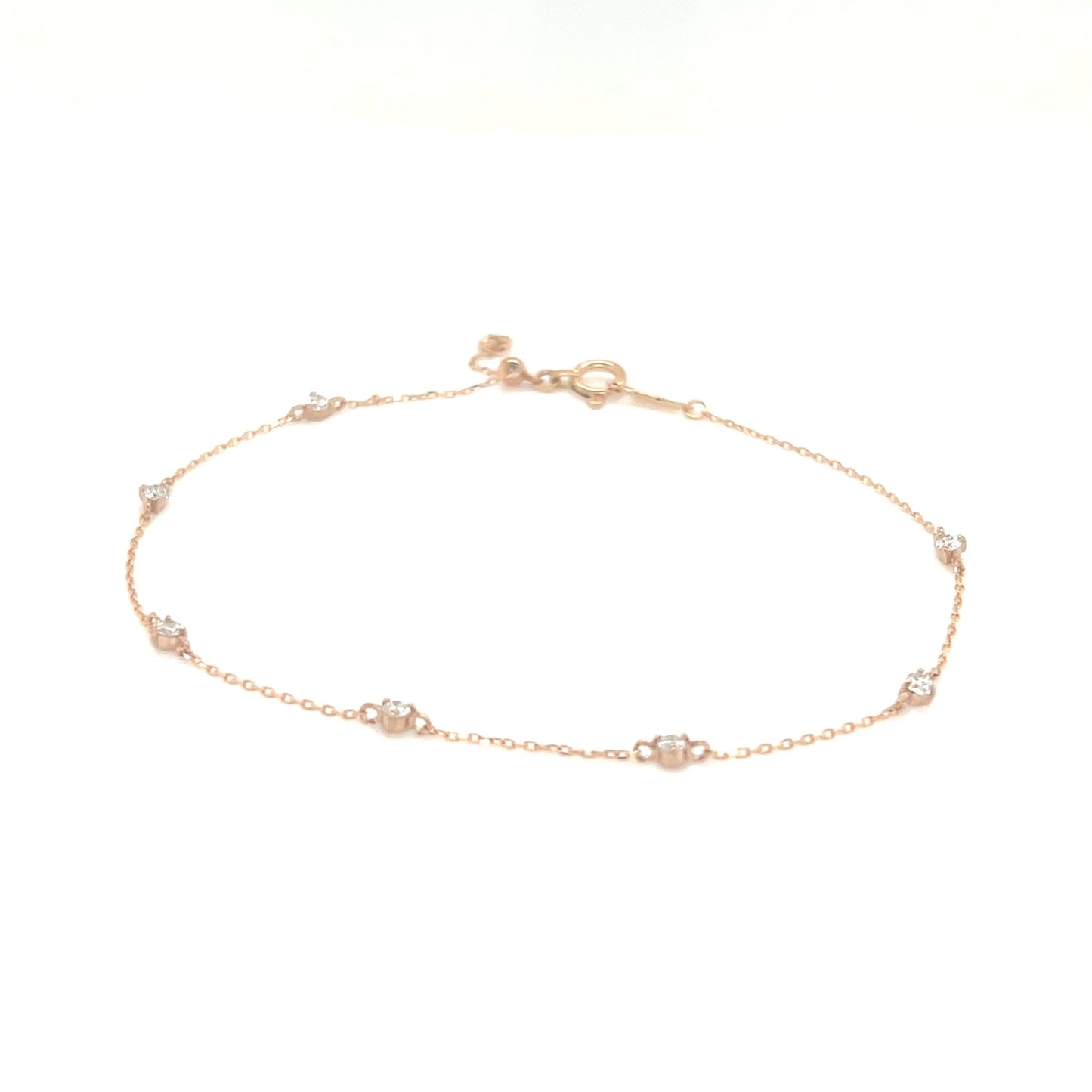 3 - prong set Station Bracelet 0.2ct - JMW Jewelry Wholesale