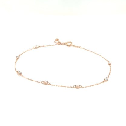 3 - prong set Station Bracelet 0.2ct - JMW Jewelry Wholesale