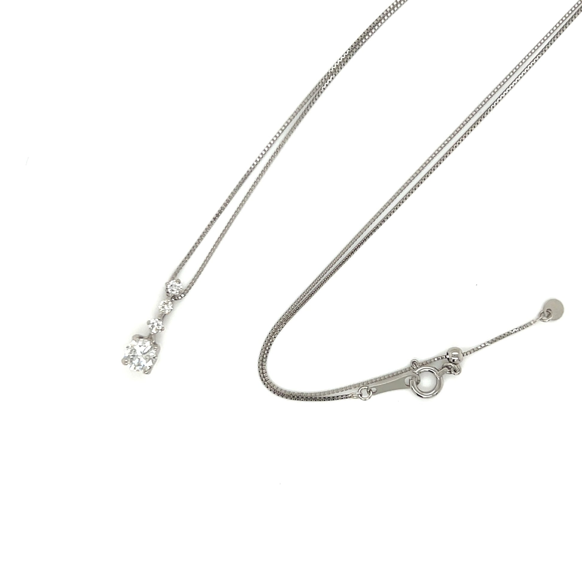 4 Dia Dangle Necklace 0.4ct - JMW Jewelry Wholesale