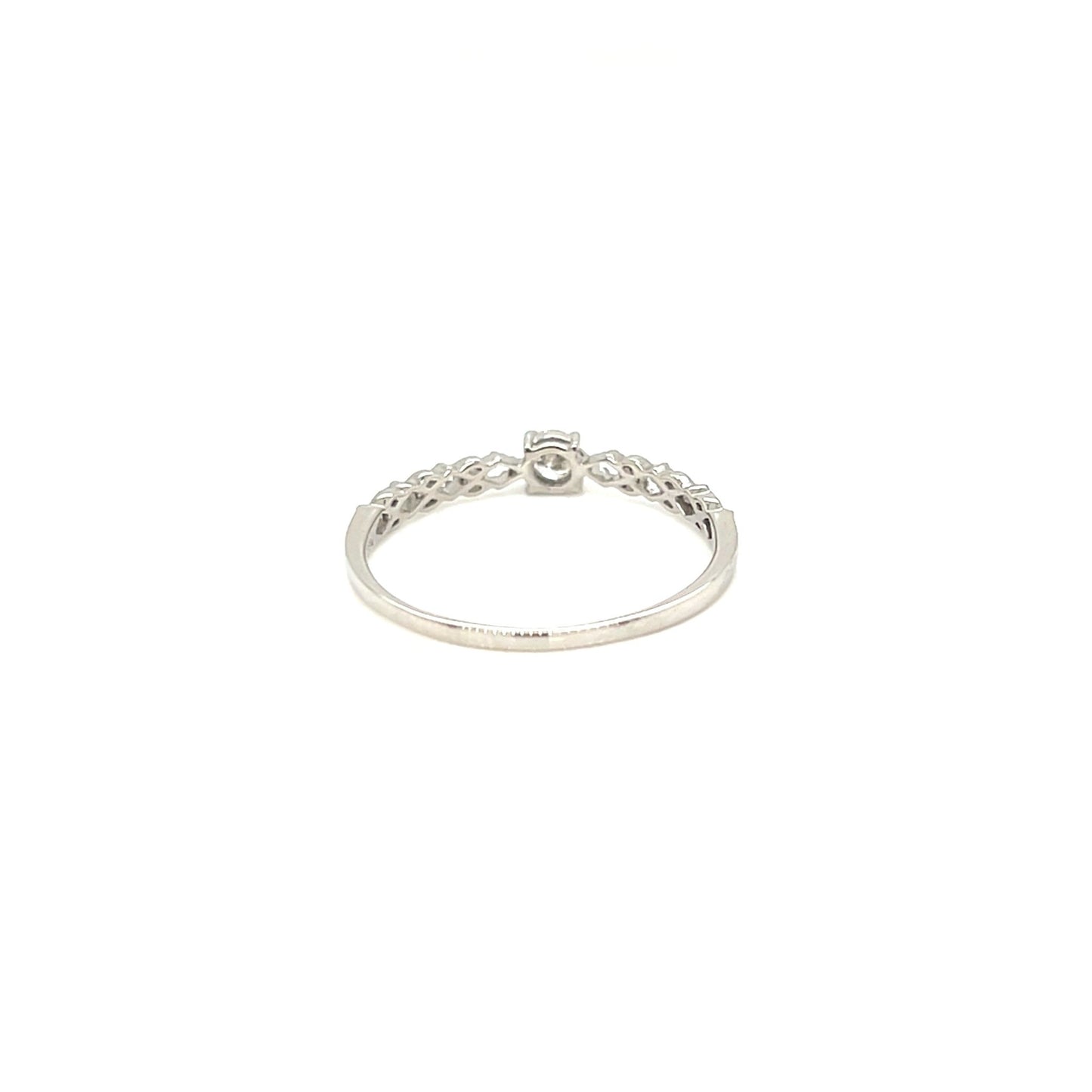 4 - prong Dia Antique Ring 0.1ct - JMW Jewelry Wholesale