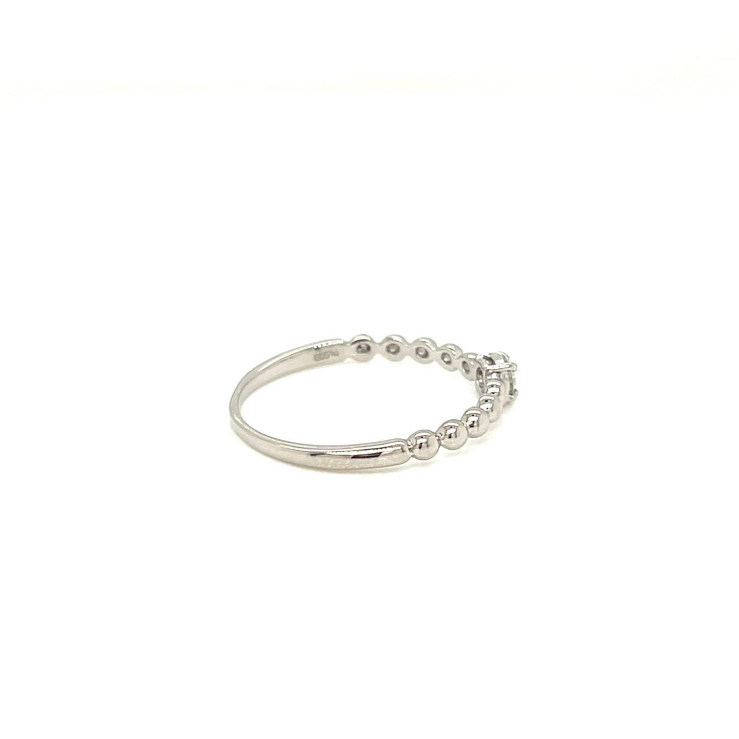 4 - prong Dia Beads Ring 0.1ct - JMW Jewelry Wholesale