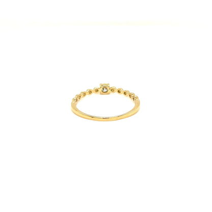 4 - prong Dia Beads Ring 0.1ct - JMW Jewelry Wholesale