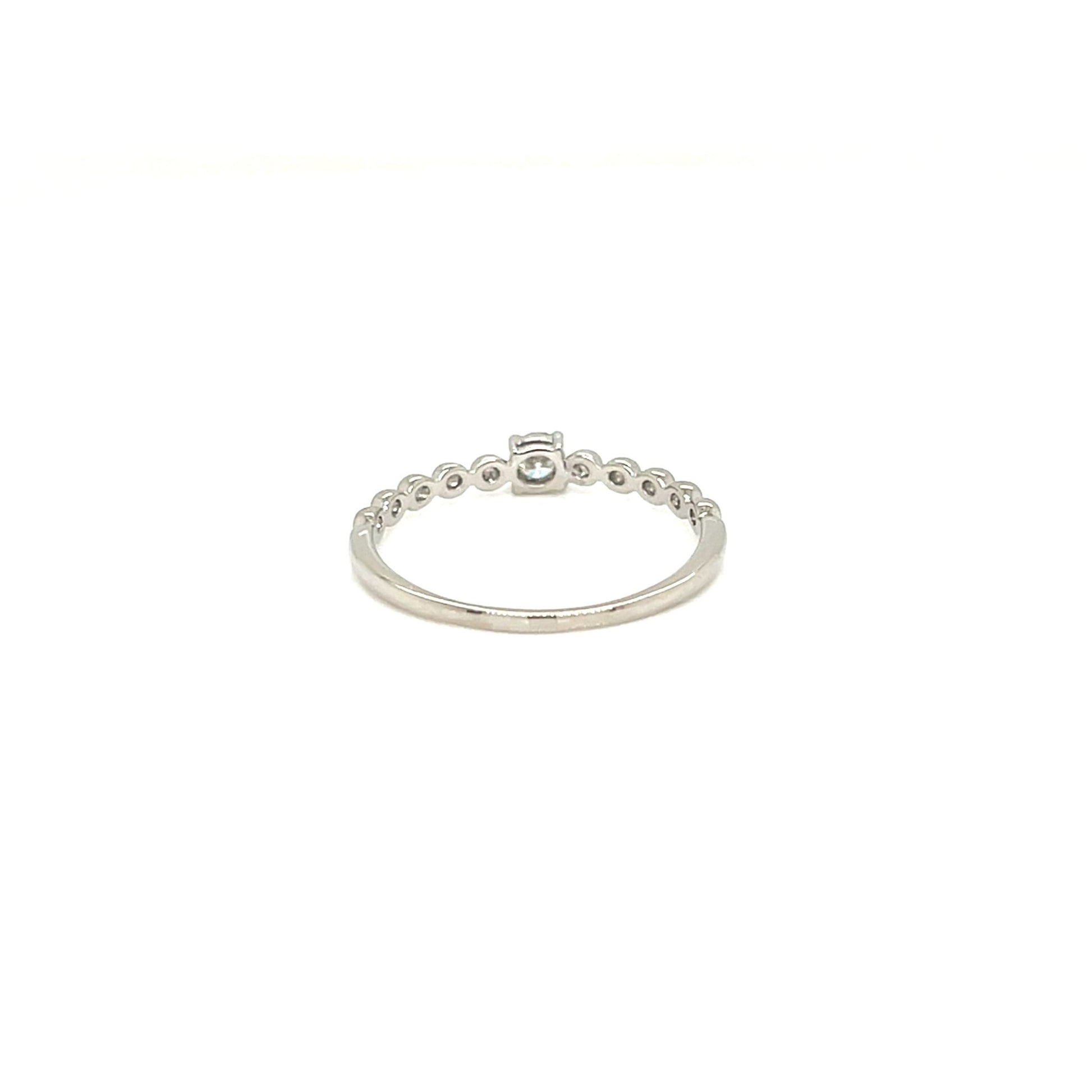 4 - prong Dia Beads Ring 0.1ct - JMW Jewelry Wholesale