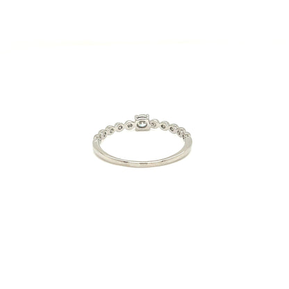 4 - prong Dia Beads Ring 0.1ct - JMW Jewelry Wholesale