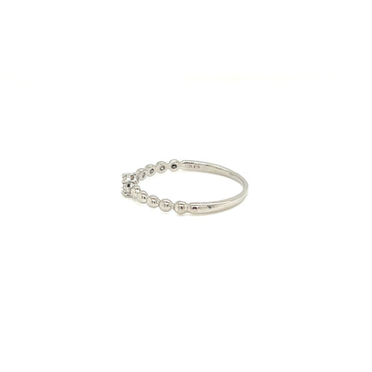 4 - prong Dia Beads Ring 0.1ct - JMW Jewelry Wholesale