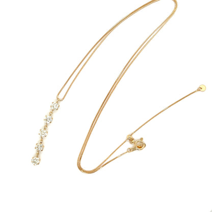 5 Dia Dangle Necklace 1ct - JMW Jewelry Wholesale