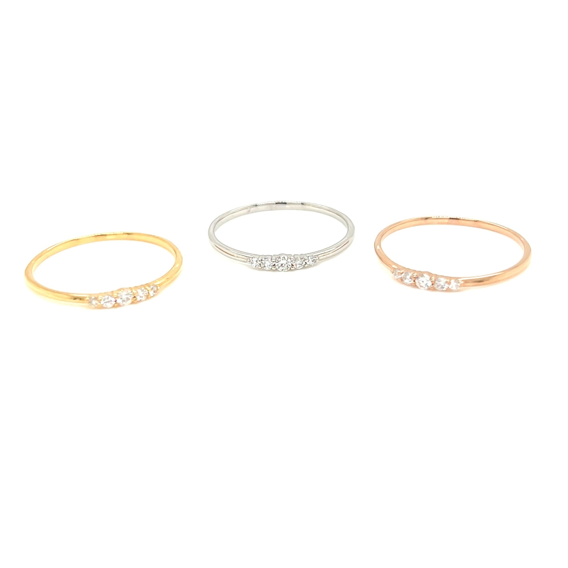 5 Dia Gradual Ring N 0.08ct - JMW Jewelry Wholesale
