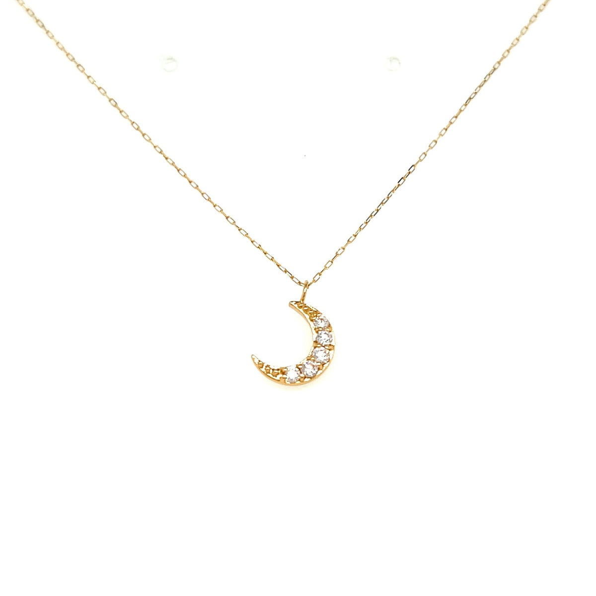 5 Dia Moon Necklace 0.1ct - JMW Jewelry Wholesale