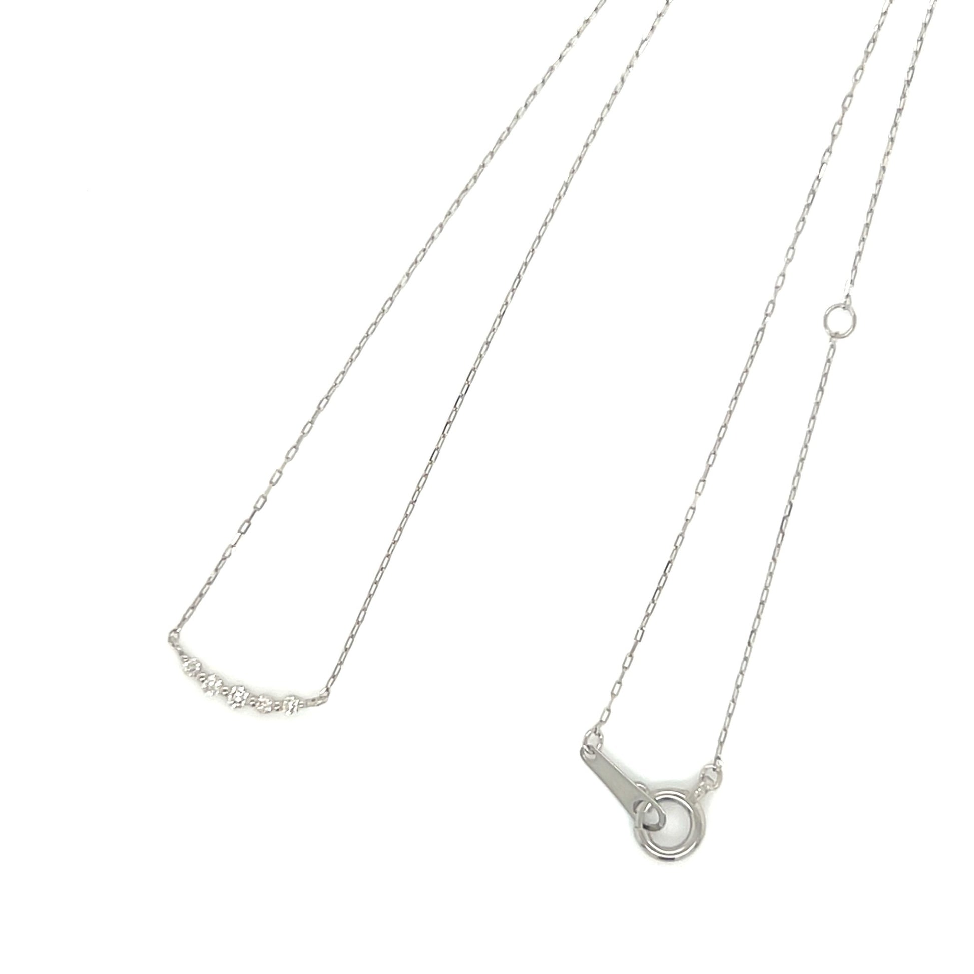 5 Dia Smile Necklace 0.04ct - JMW Jewelry Wholesale