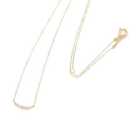 5 Dia Smile Necklace 0.04ct - JMW Jewelry Wholesale