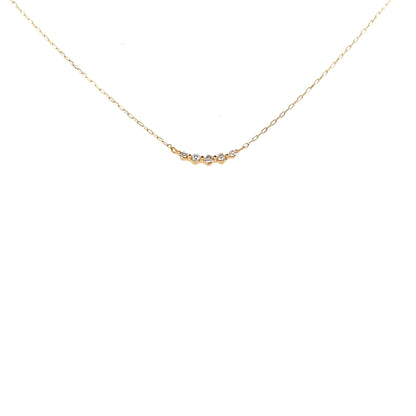 5 Dia Smile Necklace 0.04ct - JMW Jewelry Wholesale