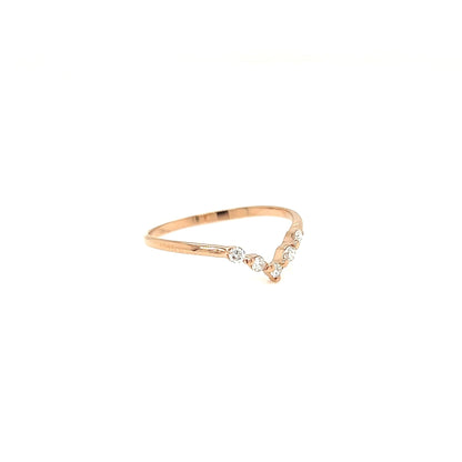 5 Dia V shape ring 0.1ct - JMW Jewelry Wholesale