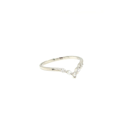 5 Dia V shape ring 0.1ct - JMW Jewelry Wholesale