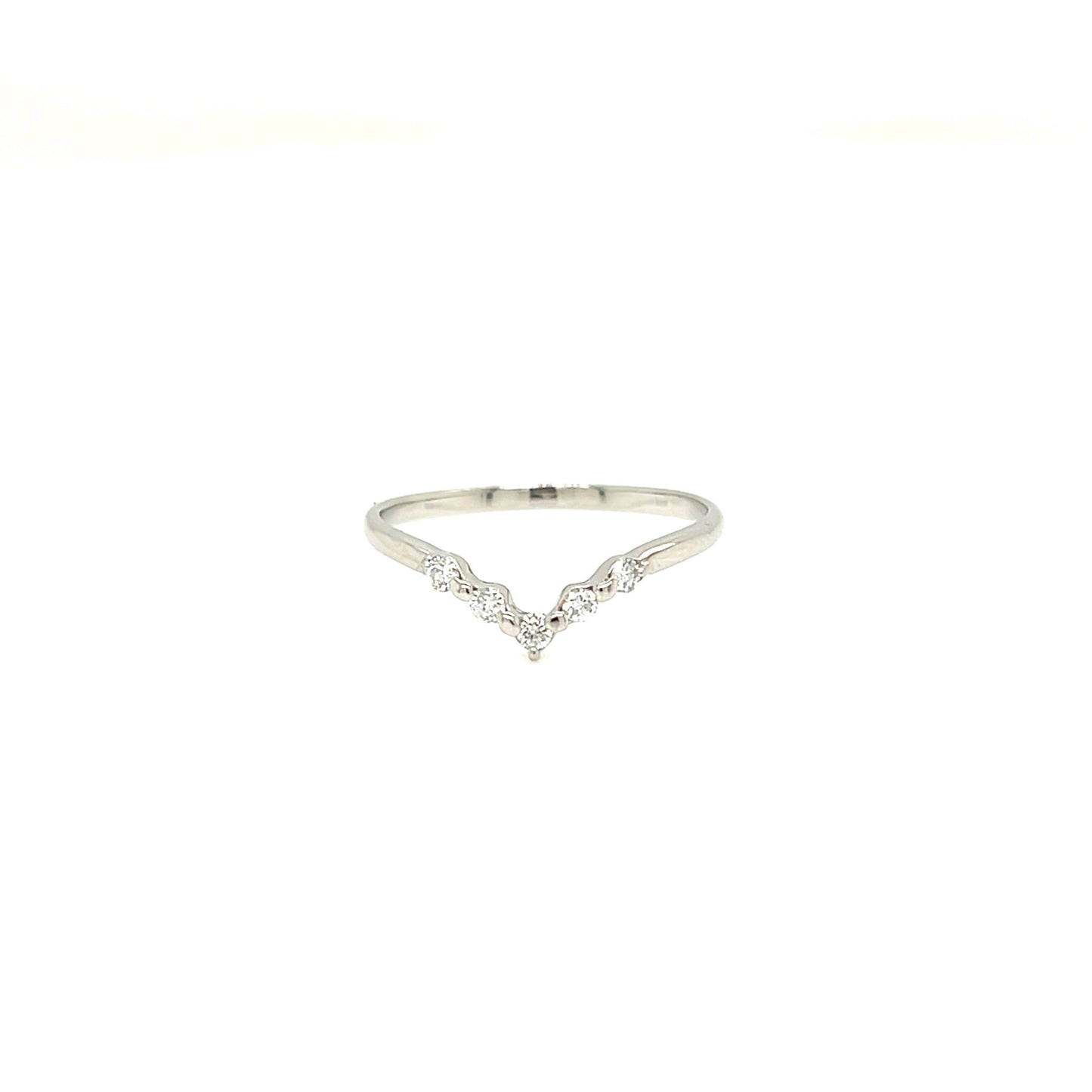 5 Dia V shape ring 0.1ct - JMW Jewelry Wholesale