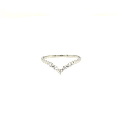 5 Dia V shape ring 0.1ct - JMW Jewelry Wholesale