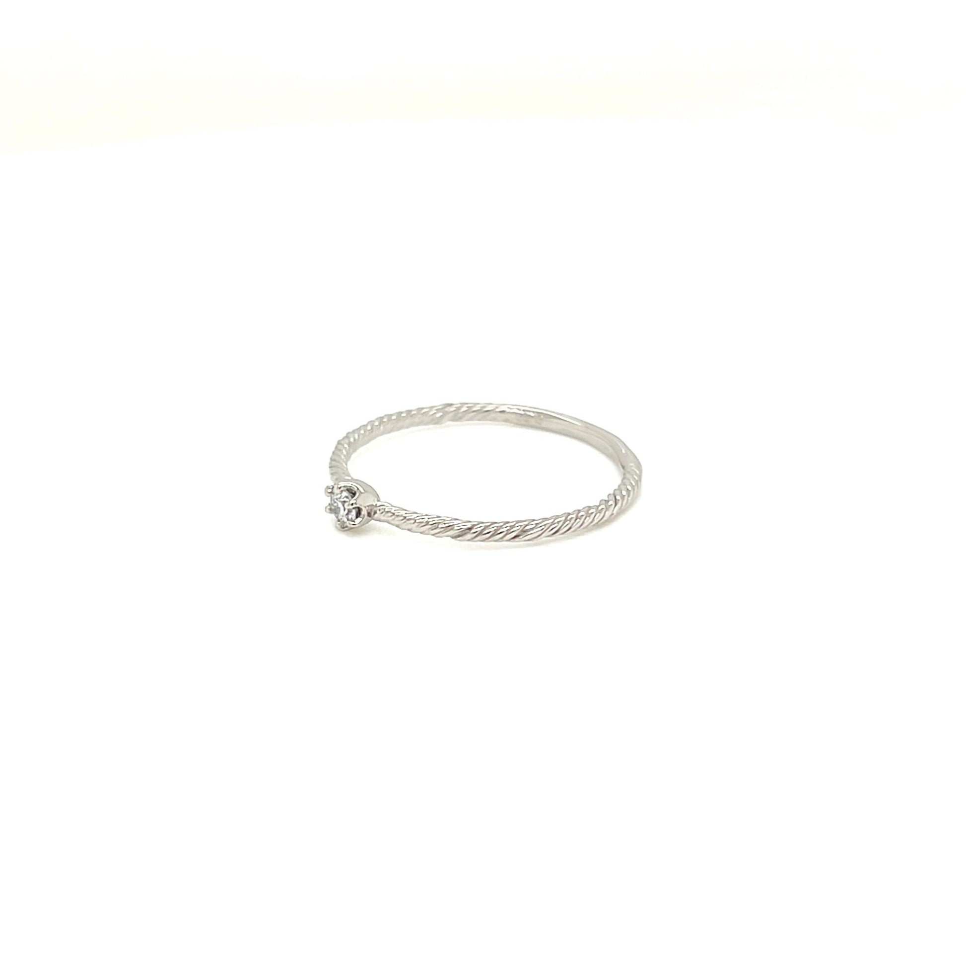 6 Claw Twist Ring 0.06ct - JMW Jewelry Wholesale