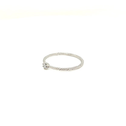 6 Claw Twist Ring 0.06ct - JMW Jewelry Wholesale