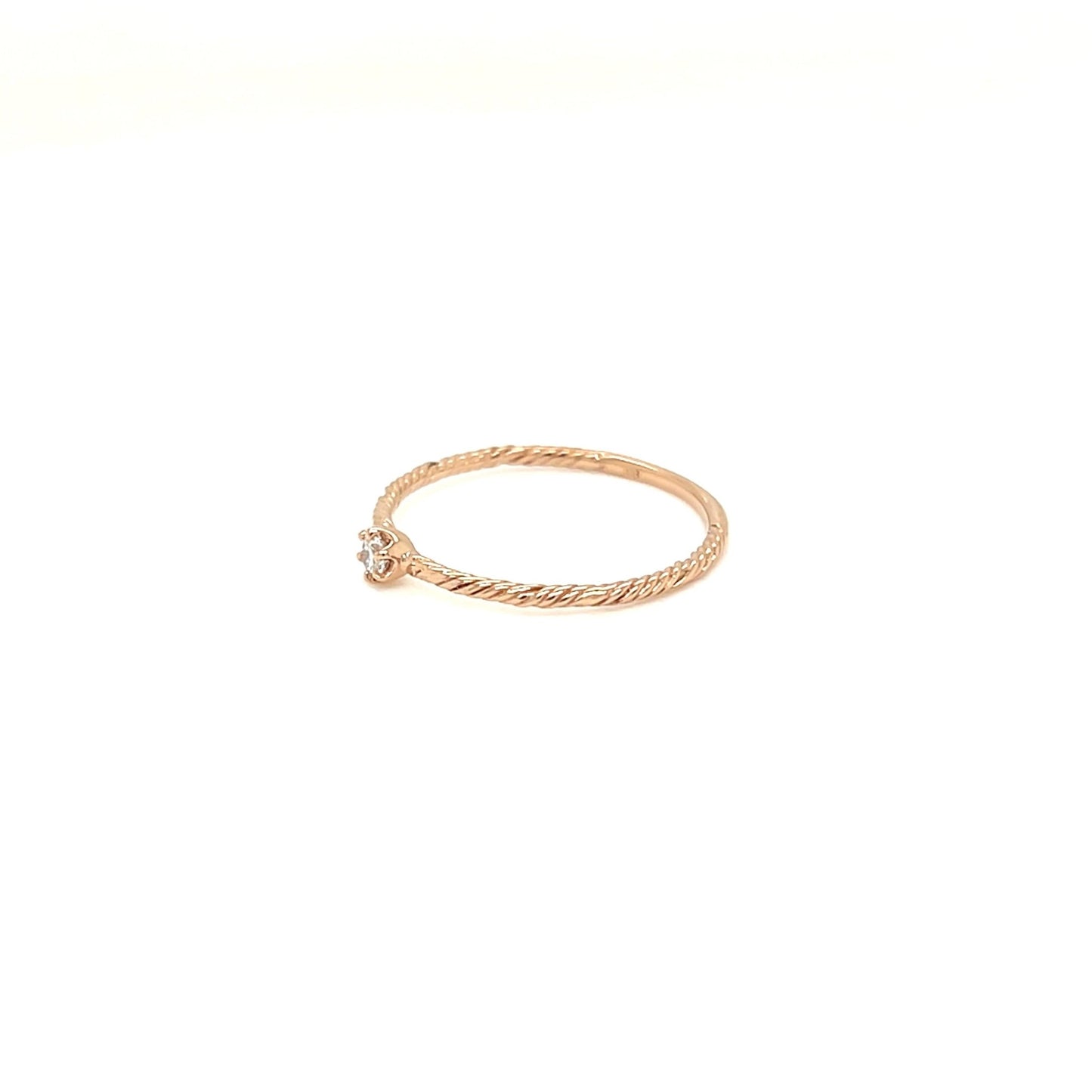 6 Claw Twist Ring 0.06ct - JMW Jewelry Wholesale
