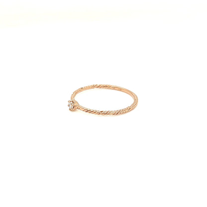 6 Claw Twist Ring 0.06ct - JMW Jewelry Wholesale