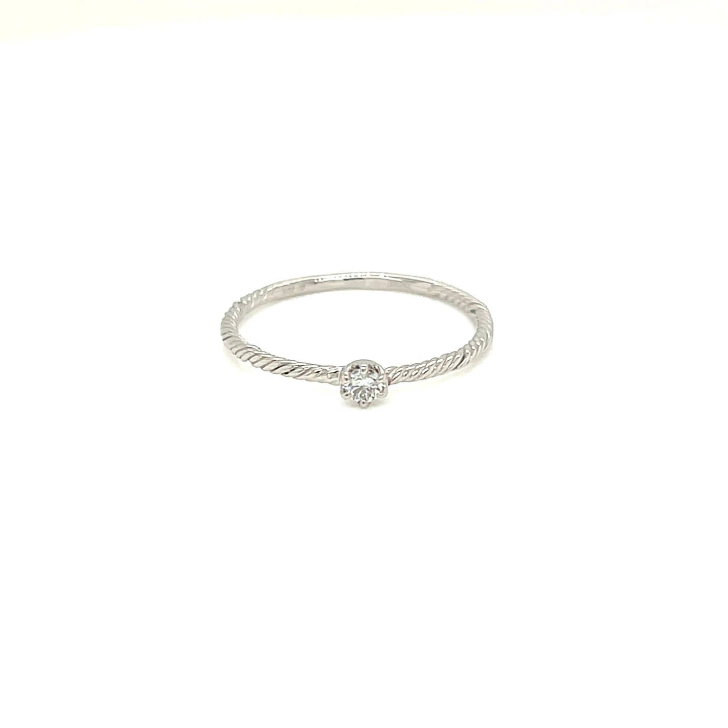 6 Claw Twist Ring 0.06ct - JMW Jewelry Wholesale