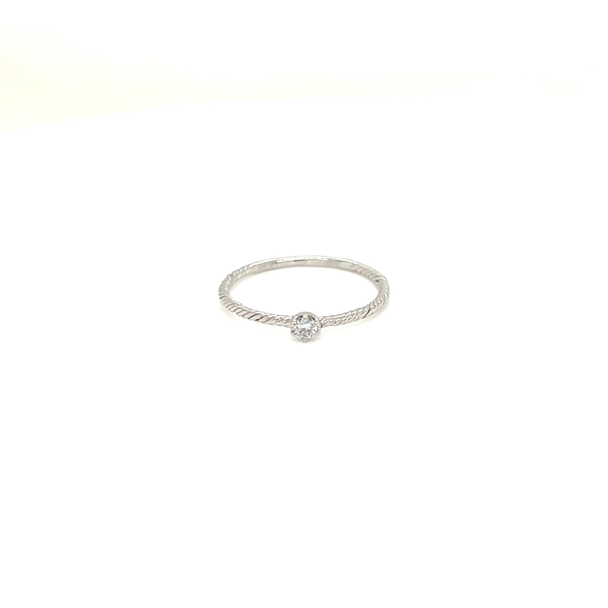 6 Claw Twist Ring 0.06ct - JMW Jewelry Wholesale