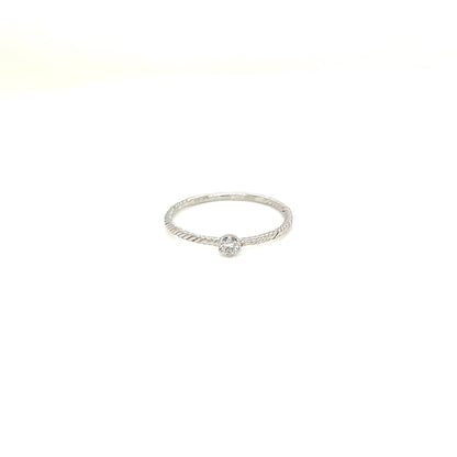6 Claw Twist Ring 0.06ct - JMW Jewelry Wholesale