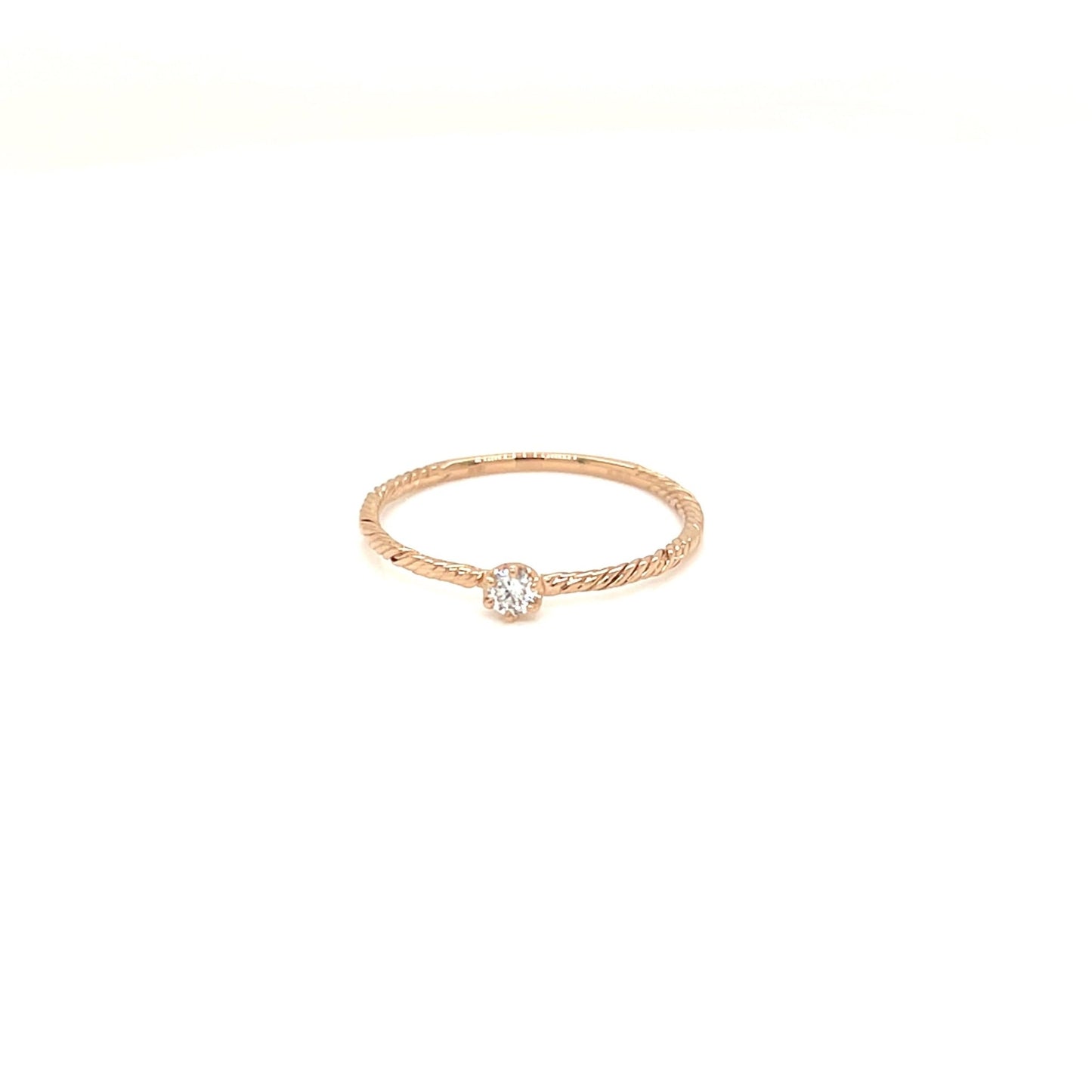 6 Claw Twist Ring 0.06ct - JMW Jewelry Wholesale