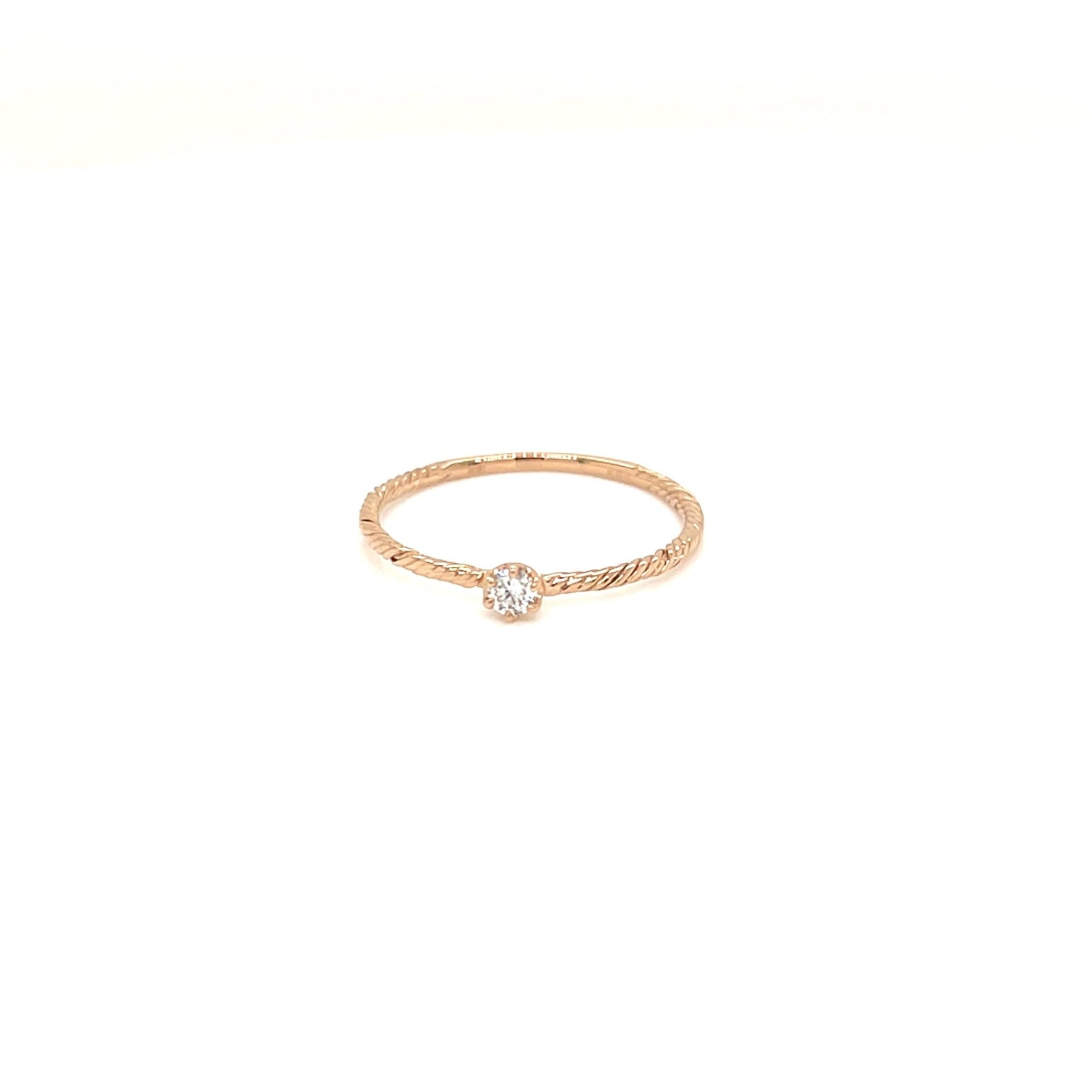 6 Claw Twist Ring 0.06ct - JMW Jewelry Wholesale