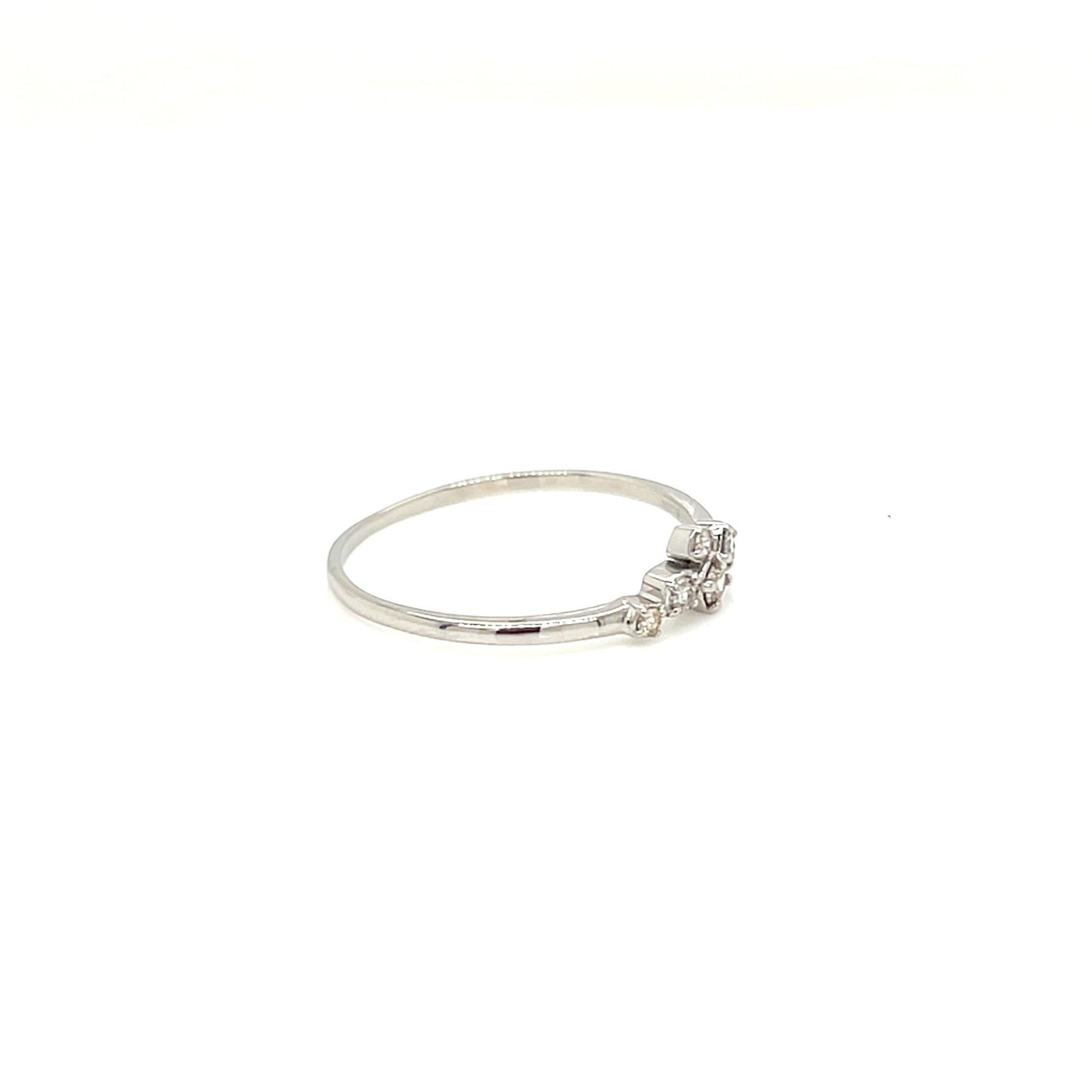 6 Dia Bezel Wave Ring 0.1ct - JMW Jewelry Wholesale