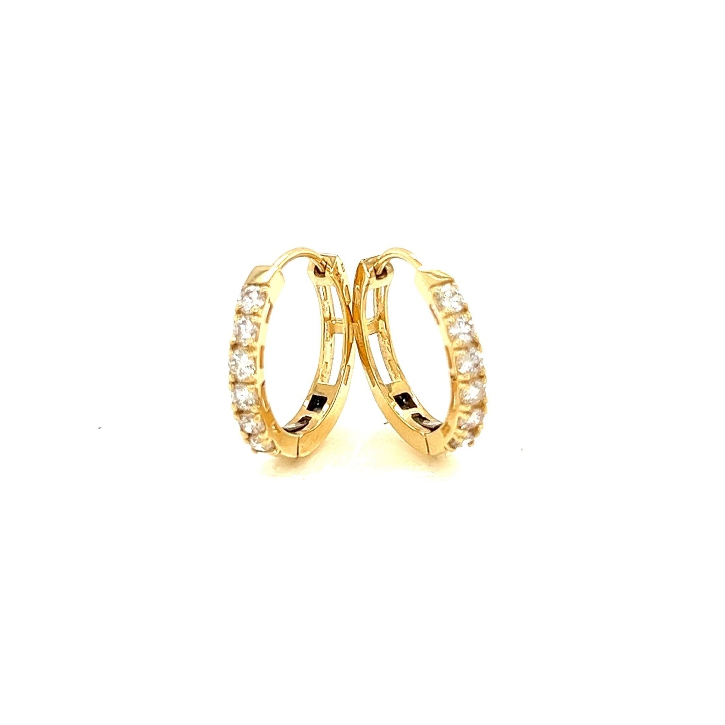 6 Dia Hoop Earrings 0.3ct - JMW Jewelry Wholesale