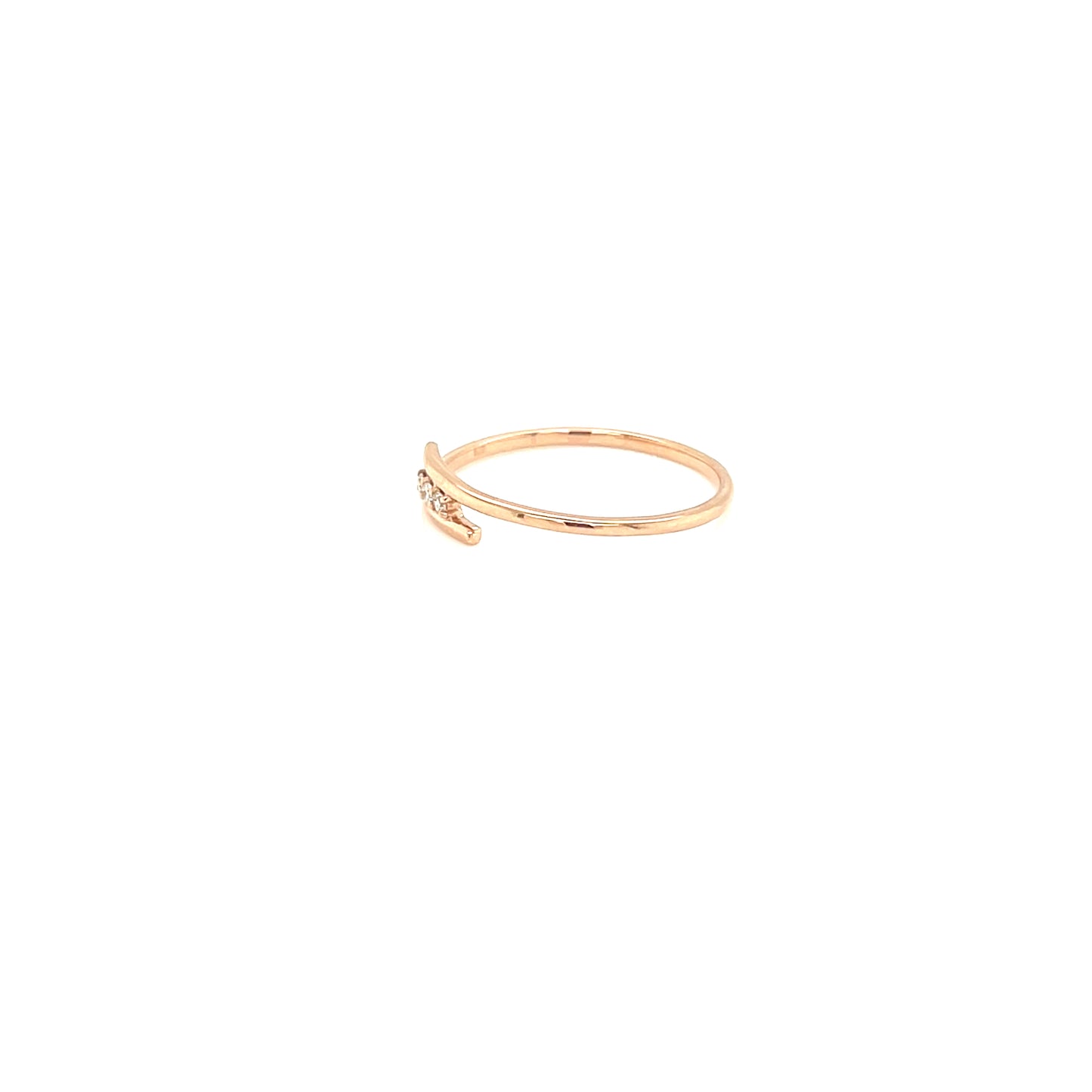 Triple Dia Line Ring 0.03ct