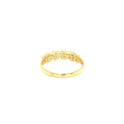 Double Line Rhombus Ring 0.5ct