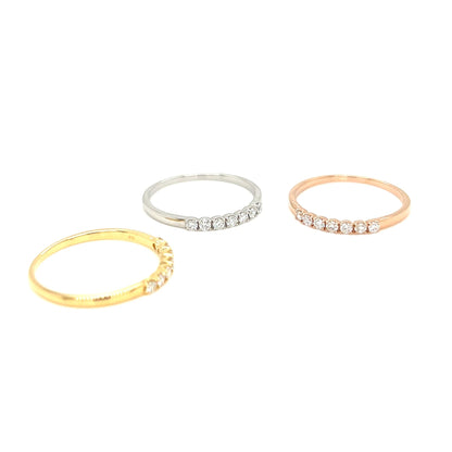 7 Dia Eternity Ring 0.14ct - JMW Jewelry Wholesale